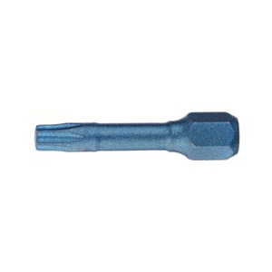 Bit hexagonal USH 1/4” de IMPACT BLUE SHOCK DIN/ISO 1173 Forma E 6,3 – profil TORX TX 25