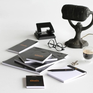 Blocnotes 11 x 7 cm, capsat, 80 file, N°14, Rhodia Basic, black - Img 4