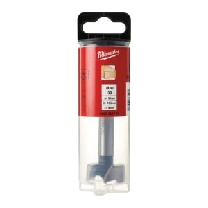 Burghie Forstner Milwaukee (Lungime totală (mm): 90, Tijă prindere: 9.5 mm round shank, Ø (mm): 30) - Img 2