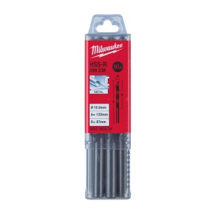 Burghie HSS Roluite pentru metal - DIN 338 - Milwaukee Ø 10x87x133 mm - set 10 buc - Img 2