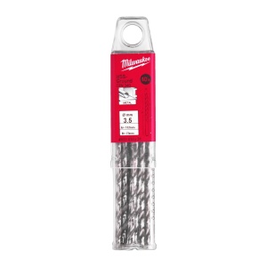 Burghie lungi MILWAUKEE HSS Ground pentru metal - DIN 340 Ø 3.5x73x112 mm - set 10 buc - Img 2