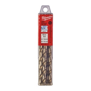 Burghie lungi MILWAUKEE HSS Ground pentru metal - DIN 340 Ø 9x115x175 mm - set 10 buc - Img 2