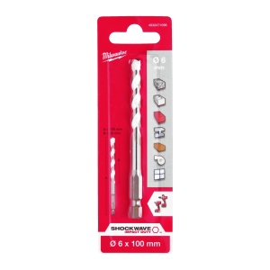 Burghie multimaterial Milwaukee (Lungime totală (mm): 100, Ø (mm): 6, Lungime activă (mm): 50) - Img 2