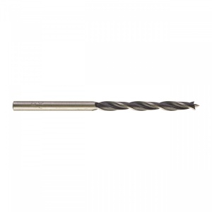 Burghie pentru lemn cu vârf de centrare - DIN 7487 E Milwaukee (Lungime totală (mm): 75, Ø (mm): 4, Tijă prindere: 4 mm tijă cilindrică) - Img 1