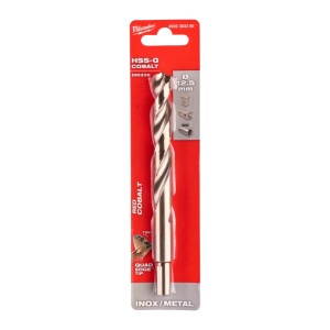 Burghie RED COBALT pentru metal - DIN 338 Milwaukee Ø 12.5x101151 mm - blister 1 buc - Img 2
