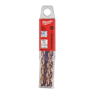 Burghie RED COBALT pentru metal - DIN 338 Milwaukee Ø 7x69x109 mm - set 5 buc - Img 2