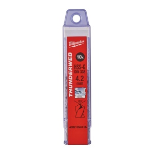 Burghiu metal MILWAUKEE THUNDERWEB - DIN 338 Ø 4.2x43x75 mm - set 10 buc - Img 2