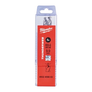 Burghiu metal MILWAUKEE THUNDERWEB - DIN 338 Ø 9.9x87x133 mm - set 5 buc - Img 2