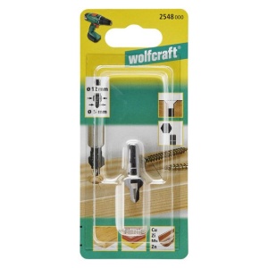 Burghiu zencuitor Wolfcraft 2548000, D 5-12 mm, prindere hexagonala, unghi zencuitor 45°, pentru suruburi cu cap inecat de D 5.5 - 6 mm - Img 2