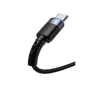 Cablu Tellur USB to Type-C cu LED, 2A, nailon, 2m, nailon, negru - Img 3