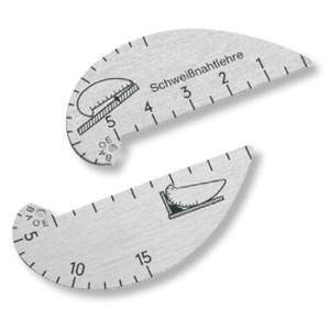 Calibru pentru sudura, din aluminiu, 2-15mm/0-5mm