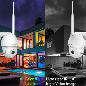 Cameră exterior WiFi Tellur Smart, 3MP, UltraHD, Autotracking, PTZ, Alb - Img 9