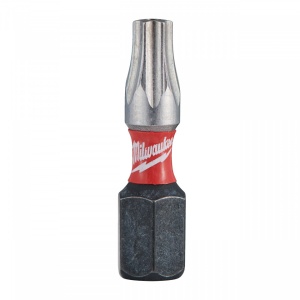 Cap surubelnita Torx cu gaura (TX BO) Milwaukee SHOCKWAVE - TX BO20 x 25 mm - 2 buc