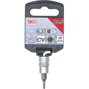 Capat cheie tubulara 1/4" cu varf imbus, 2.5 mm - Img 3