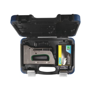 Capsator tacker Rapid PRO R34E kit, ajustare forta capsare in 3 trepte, capse 140 6-14 mm, include capse 140 8 (2000buc cutie) si capse 140 10 (2000buc cutie), 5 ani garantie, fabricat in Suedia 50013 - Img 2