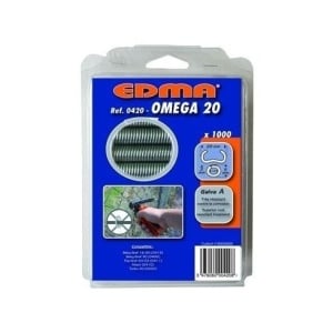 Capse galvanizate OMEGA 20, 1000 bucati EDMA - 042001