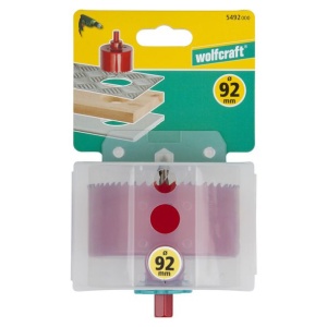 Carota bimetal Wolfcraft 5492000, diametru D 92 mm, adancime de taiere 40 mm - Img 2
