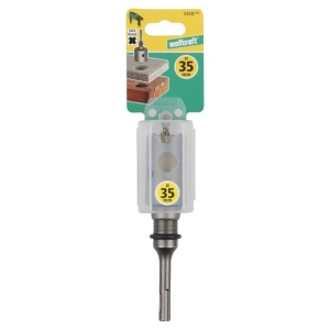 Carota cu burghiu centrare SDS Plus Wolfcraft 5458000, D35 mm, lungime activa 46 mm - Img 2