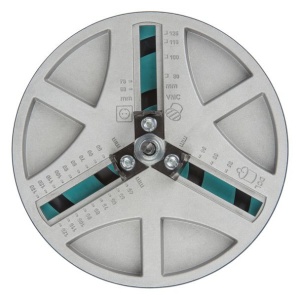Carota de taiere reglabila Wolfcraft 5978000, dimensiune reglabila fara trepte, intre D45-130 mm adancime de taiere 30 mm, prindere triunghiulara - Img 4