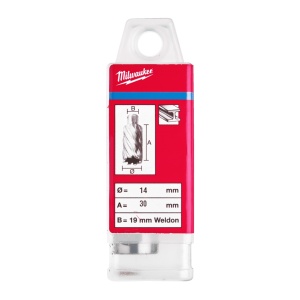 Carote HSS 30 mm Milwaukee (Lungime totală (mm): 30, Ø (mm): 14) - Img 2