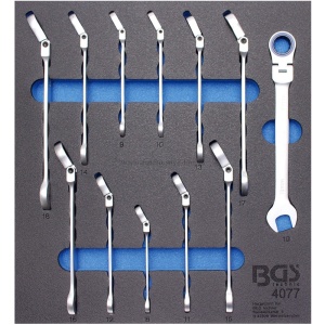 Carucior pentru scule "Pro Exclusive", 8 sertare, cu 259 scule - Img 5