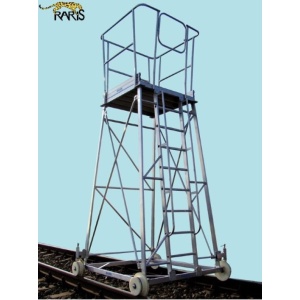Carucior turn din aluminiu, pe sine, pentru fir aerian, tip CFA - Img 1