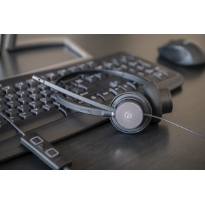 Căști cu fir call center Tellur Voice 420, binaural, USB Jack 3.5mm, negru - Img 6