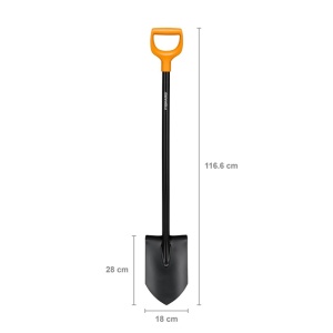 Cazma metalica ascutita pentru sapat si aerat, tip Solid™ - Img 3
