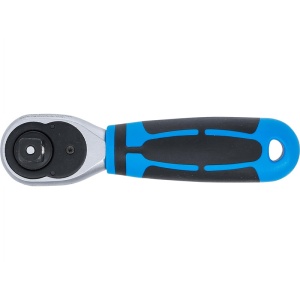 Cheie cu clichet reversibila 3/8", 135 mm, dantura fina, BGS STUBBY - Img 2