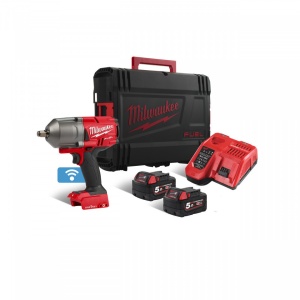 Cheie cu impact ½˝ Milwaukee ONE-KEY™ FUEL™ M18 ONEFHIWF12-502X, cuplu 1898 Nm, livrata cu acumulatori, valiza