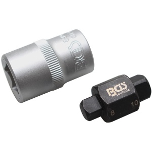 Cheie pentru baie de ulei, antrenare 1/2", cap patrat 8mm si 10 mm