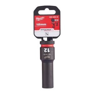 Cheie tubulara de impact 1/2" MILWAUKEE SHOCKWAVE™ IMPACT DUTY - lungi 12 mm L78mm - Img 2