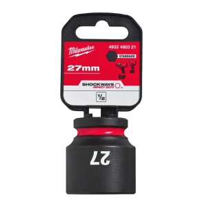 Cheie tubulara de impact MILWAUKEE 1/2" SHOCKWAVE™ IMPACT DUTY 27mm L42mm - Img 2