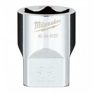Cheie tubulară Milwaukee 1/2, sistem metric, 22mm, scurtă - Img 1