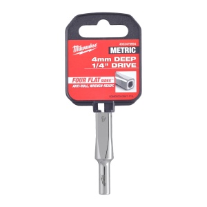 Cheie tubulară Milwaukee 1/4, sistem metric, 4mm, lungă - Img 2