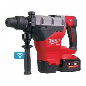 Ciocan rotopercutor SDS-Max Milwaukee FUEL™ ONE-KEY™ M18 FHM-121C, 11 jouli, livrat cu acumulator, valiza