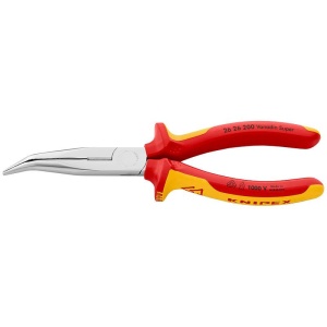 Cleste cu cioc lung indoit la 40°, manere izolate la 1000 V, KNIPEX, 200 mm - Img 2