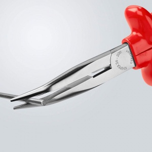 Cleste cu cioc lung indoit la 40°, manere izolate prin imersie la 1000 V, KNIPEX, 200 mm - Img 4