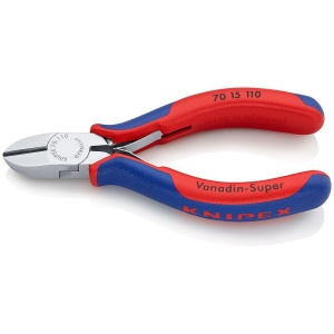 Cleste sfic, cu arc, cromat, manere multicomponet, KNIPEX, 110 mm