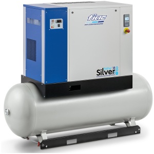 Compresor cu surub si uscator NEW SILVER+D 15/500, 8 bar - Img 1