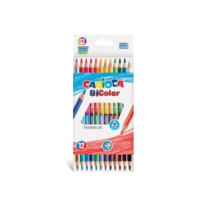 Creioane color Carioca BiColor 12/set - Img 1