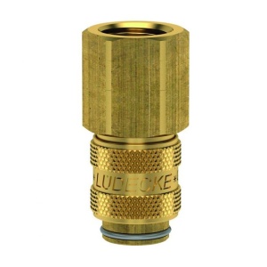 Cupla rapida mini mama Ludecke ESM_14_IAB, DN 5, filet interior G 1/4", inchidere dubla