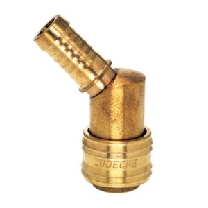 Cupla rapida standard mama Ludecke ES_9_T-45, DN 7.2, furtun 9 mm, unghi 45° - Img 3