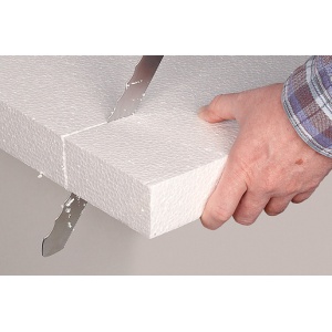 Cutit special pentru materiale izolante Wolfcraft 4119000, maner din lemn nituit, lungimea lamei/totala: 275 mm/420 mm - Img 2