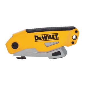 Cutter utilitar pliabil cu lama retractabila Dewalt DWHT10261-0, 3 lame trapezoidale - Img 2