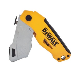 Cutter utilitar pliabil cu lama retractabila Dewalt DWHT10261-0, 3 lame trapezoidale - Img 4