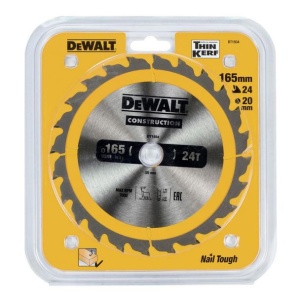 Disc Dewalt DT1934 pentru fierastrau circular, D 165x20x1.8 mm, 24 dinti, pentru taiere generala lemn, seria Dewalt Construction - Img 2