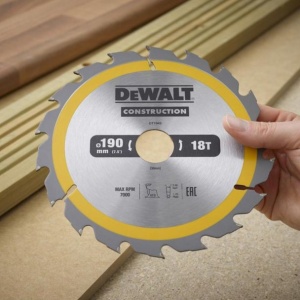 Disc Dewalt DT1943 pentru fierastrau circular, D 190x30x2.6 mm, 18 dinti, pentru taiere fina, seria Dewalt Construction - Img 3