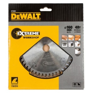 Disc Dewalt DT4084 pentru fierastrau circular, D 160x20x2.6 mm, 48 dinti, pentru taiere aluminiu, seria Extreme - Img 2