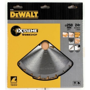 Disc Dewalt DT4301 pentru fierastrau circular, D 250x30x3.0 mm, 24 dinti, pentru taiere extra-fina, seria Extreme - Img 2